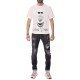 Tricou Ih Nom Uh Nit, Socially Distant, Mask On, Alb - NCS22211081