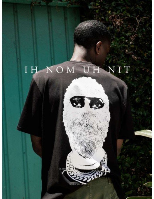 Tricou Ih Nom Uh Nit, Socially Distant, Back Print, Negru - NCS22221009