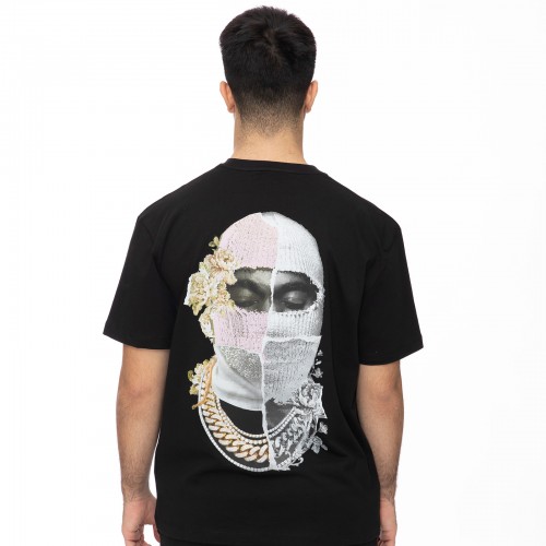 Tricou Ih Nom Uh Nit, Newspaper Mask, Negru