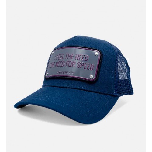 Sapca JOHN HATTER & CO, I FILL THE NEED FOR SPEED, Blue