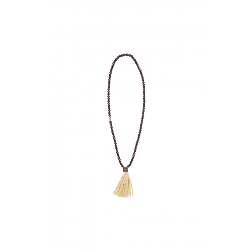 COLIER DSQUARED2, Summer Lovers, Wooden Beads, Tassel, Brown COLIER DSQUARED2, Summer Lovers, Wooden Beads, Tassel, Brown