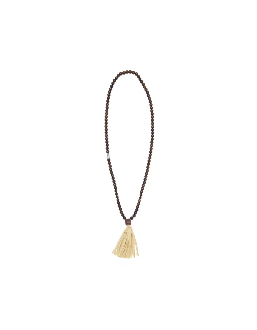 COLIER DSQUARED2, Summer Lovers, Wooden Beads, Tassel, Brown - NEM0013285004925080UNI COLIER DSQUARED2, Summer Lovers, Wooden Beads, Tassel, Brown - NEM0013285004925080UNI