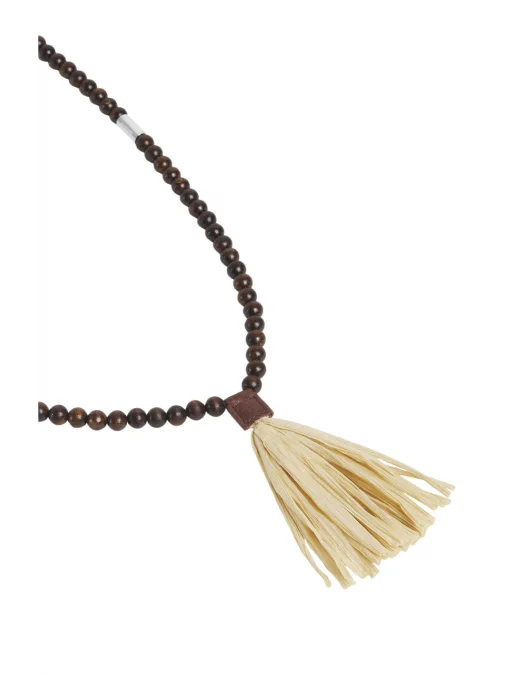 COLIER DSQUARED2, Summer Lovers, Wooden Beads, Tassel, Brown - NEM0013285004925080UNI COLIER DSQUARED2, Summer Lovers, Wooden Beads, Tassel, Brown - NEM0013285004925080UNI