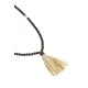 COLIER DSQUARED2, Summer Lovers, Wooden Beads, Tassel, Brown - NEM0013285004925080UNI COLIER DSQUARED2, Summer Lovers, Wooden Beads, Tassel, Brown - NEM0013285004925080UNI