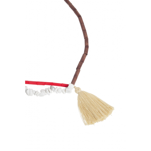 Colier DSQUARED2, Summer Lovers Tassel, Dark Brown, Multicolor Colier DSQUARED2, Summer Lovers Tassel, Dark Brown, Multicolor