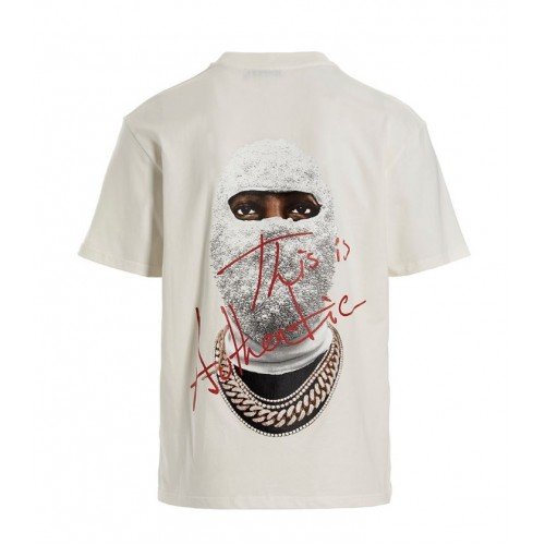 Tricou Ih Nom Uh Nit, This Is Authentic on back, Alb