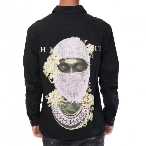 Camasa Ih Nom Uh Nit, Mask Print, NUS23247009 Camasa Ih Nom Uh Nit, Mask Print, NUS23247009