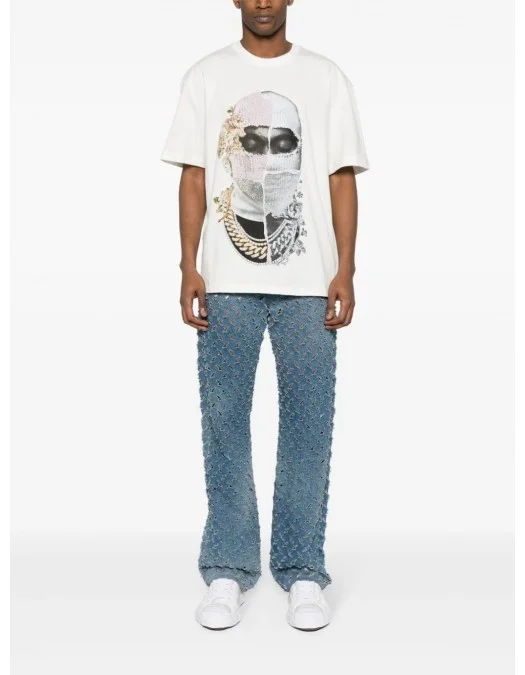 Tricou Ih Nom Uh Nit, Newspaper Mask, Alb - NUS24254081 Tricou Ih Nom Uh Nit, Newspaper Mask, Alb - NUS24254081