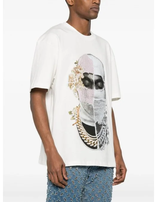 Tricou Ih Nom Uh Nit, Newspaper Mask, Alb - NUS24254081 Tricou Ih Nom Uh Nit, Newspaper Mask, Alb - NUS24254081