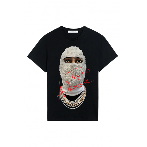 Tricou IH NOM UH NIT, This Is Authentic Mask, Regular, Black Tricou IH NOM UH NIT, This Is Authentic Mask, Regular, Black