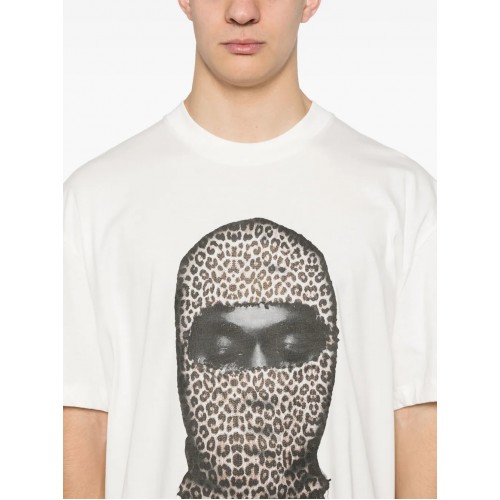 Tricou IH NOM UH NIT, Leopard Mask, White