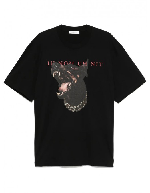 Tricou IH NOM UH NIT, Dobermann Print, Black - NUS25242009