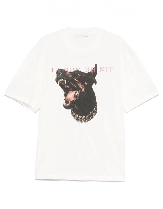 Tricou IH NOM UH NIT, Dobermann Print, White - NUS25242081