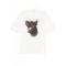 Tricou IH NOM UH NIT, Dobermann Print, White