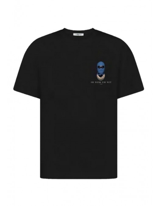 Tricou IH NOM UH NIT, Small Blue Mask Print, Black - NUS25251009 Tricou IH NOM UH NIT, Small Blue Mask Print, Black - NUS25251009