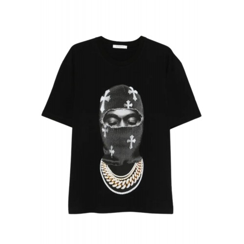 Tricou IH NOM UH NIT, Mask Crosses Print, All Black
