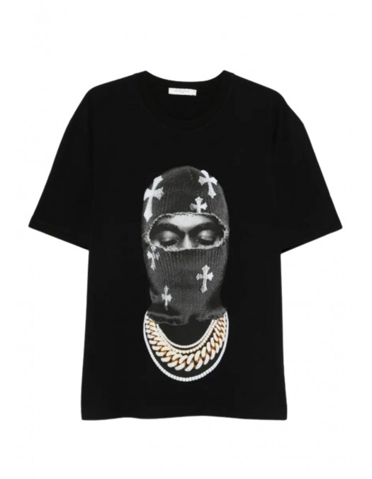 Tricou IH NOM UH NIT, Mask Crosses Print, All Black - NUS26217009