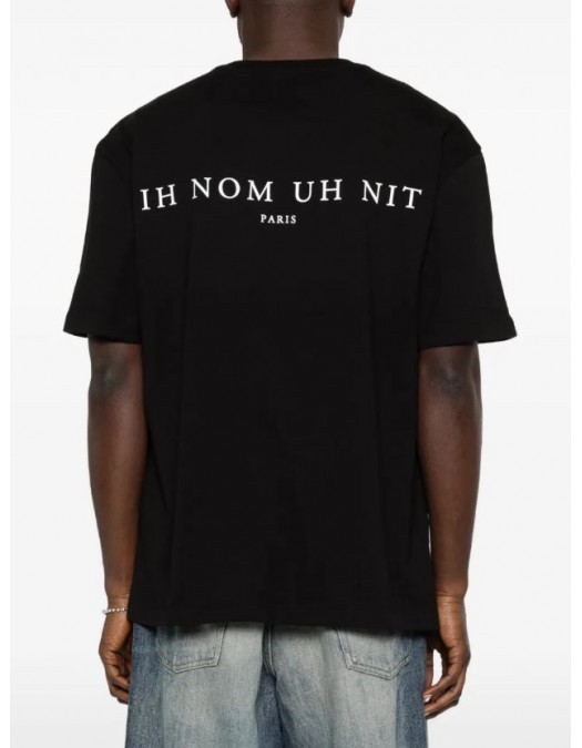 Tricou IH NOM UH NIT, Mask Crosses Print, All Black - NUS26217009