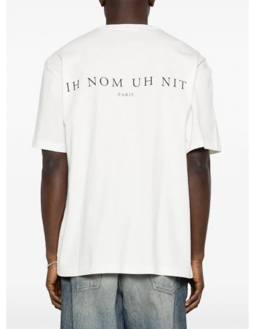 Tricou IH NOM UH NIT, Mask Crosses Print, All White - NUS26217081