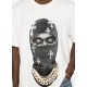 Tricou IH NOM UH NIT, Mask Crosses Print, All White - NUS26217081