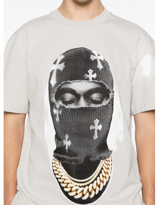 Tricou IH NOM UH NIT, Mask Crosses Print, Grey - NUS26217B28