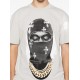 Tricou IH NOM UH NIT, Mask Crosses Print, Grey - NUS26217B28