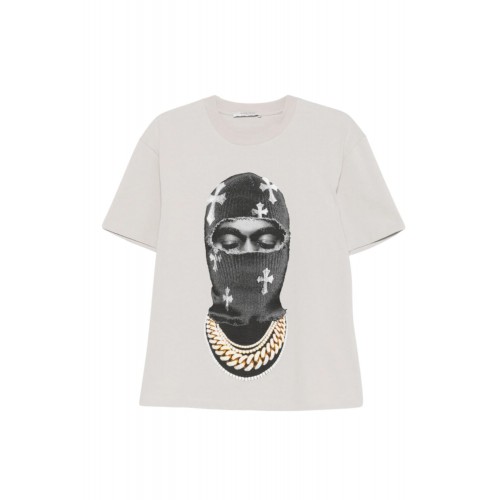 Tricou IH NOM UH NIT, Mask Crosses Print, Grey