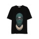 Tricou IH NOM UH NIT, Dark Green Mask Print in Front, Black - NUS26234009