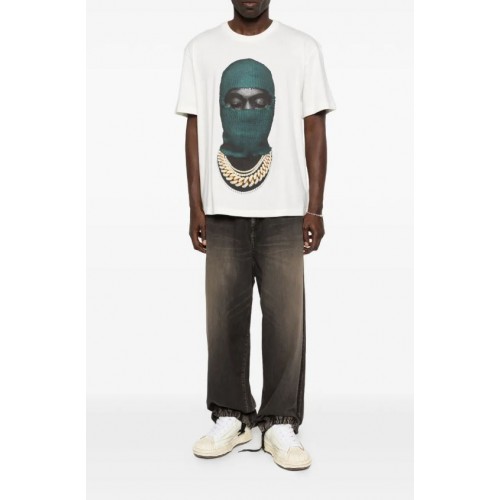 Tricou IH NOM UH NIT, Mask 20 Verde, Alb