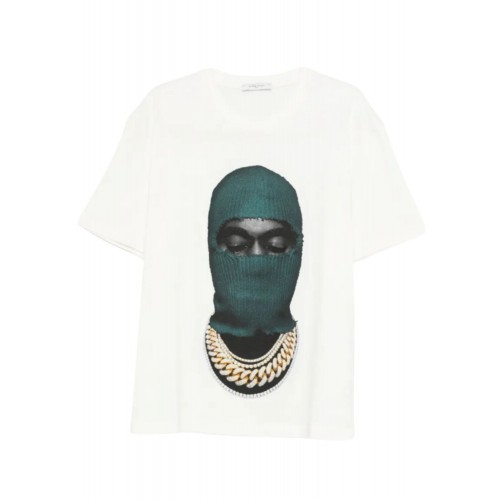 Tricou IH NOM UH NIT, Mask 20 Verde, Alb