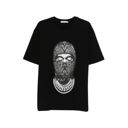 Tricou IH NOM UH NIT, Paisley Mask Graphic in Front, Regular Fit, Negru
