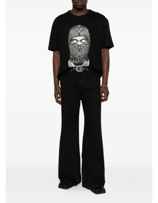 Tricou IH NOM UH NIT, Paisley Mask Graphic in Front, Regular Fit, Negru - NUS26237009