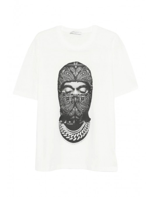 TRICOU IH NOM UH NIT, Paisley Mask Graphic in front, Alb - NUS26237081