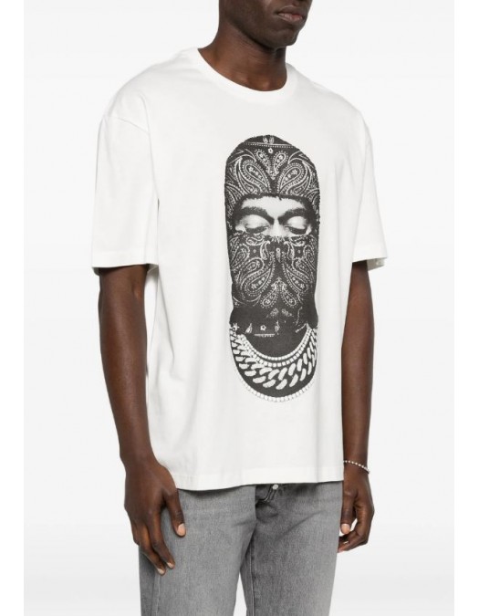 TRICOU IH NOM UH NIT, Paisley Mask Graphic in front, Alb - NUS26237081