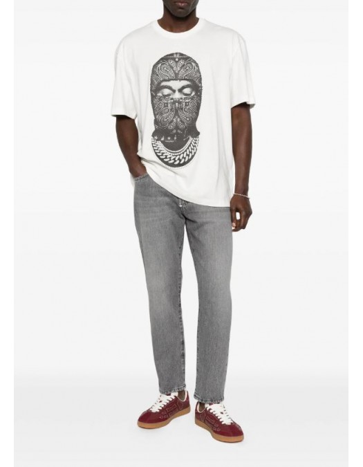 TRICOU IH NOM UH NIT, Paisley Mask Graphic in front, Alb - NUS26237081