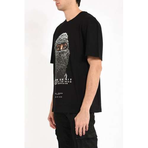Tricou IH NOM UH NIT,  Grey Mask Diamonds, Black