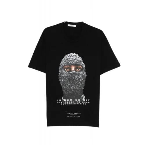 Tricou IH NOM UH NIT,  Grey Mask Diamonds, Black