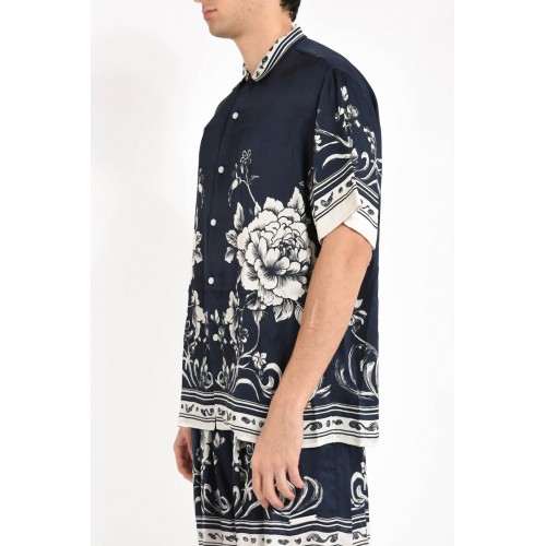 Camasa IH NOM UH NIT, Flower Print, Blue