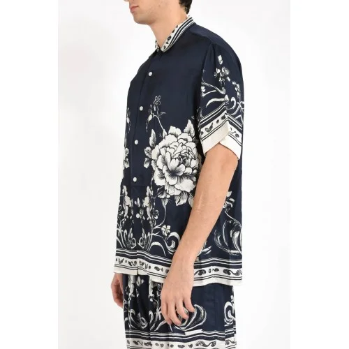 Camasa IH NOM UH NIT, Flower Print, Blue