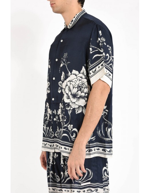 Camasa IH NOM UH NIT, Flower Print, Blue - NUS26251B38