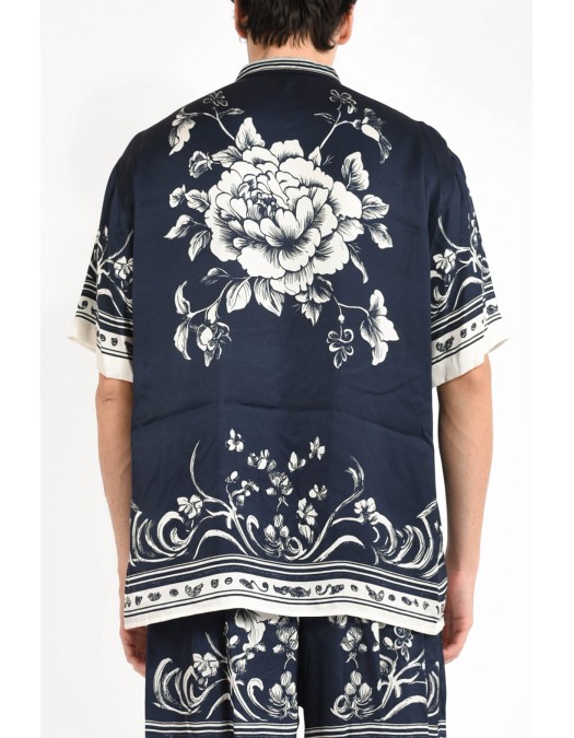 Camasa IH NOM UH NIT, Flower Print, Blue - NUS26251B38