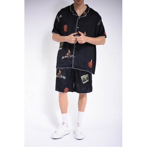 Camasa IH NOM UH NIT, Pajama Shirt Dice Dolls, Negru