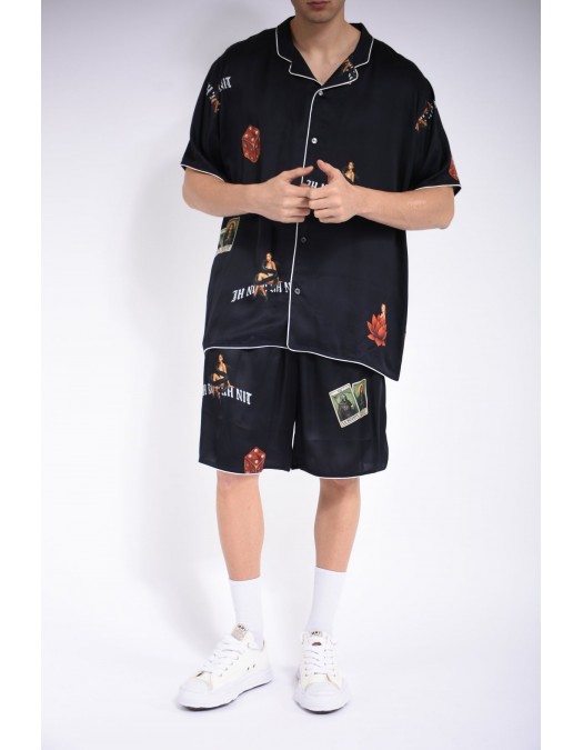 Camasa IH NOM UH NIT, Pajama Shirt Dice Dolls, Negru - NUS26252009