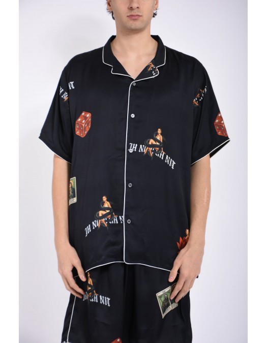 Camasa IH NOM UH NIT, Pajama Shirt Dice Dolls, Negru - NUS26252009