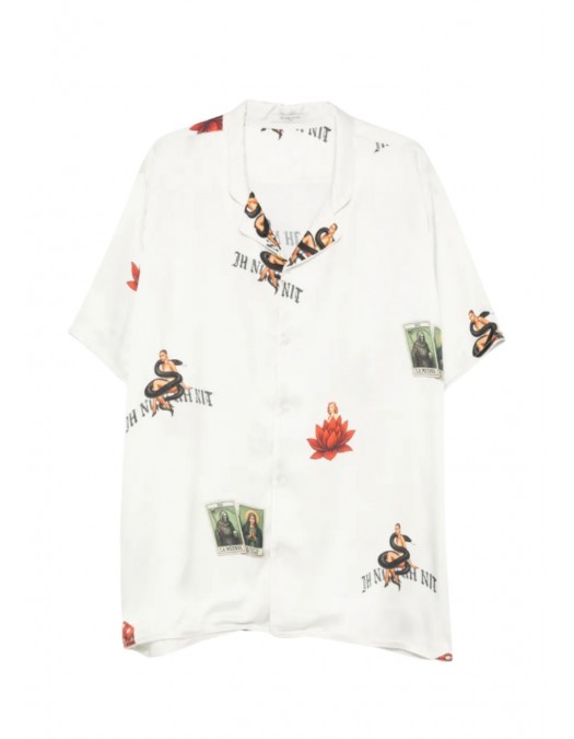 Camasa IH NOM UH NIT, Pajama Shirt Dice Dolls, Alb - NUS26252261