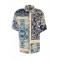 Camasa IH NOM UH NIT, Bowling Shirt Old Cards, Bleu