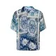 Camasa IH NOM UH NIT, Bowling Shirt Old Cards, Bleu - NUS26258A25