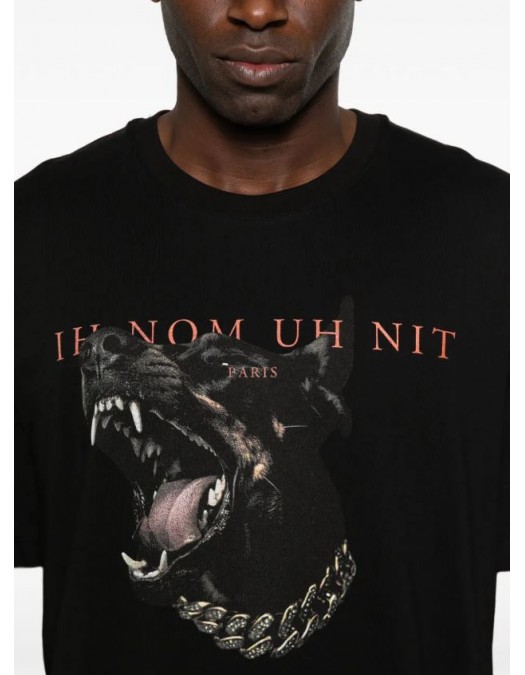 Tricou IH NOM UH NIT, Dog Print, Negru - NUS26272009