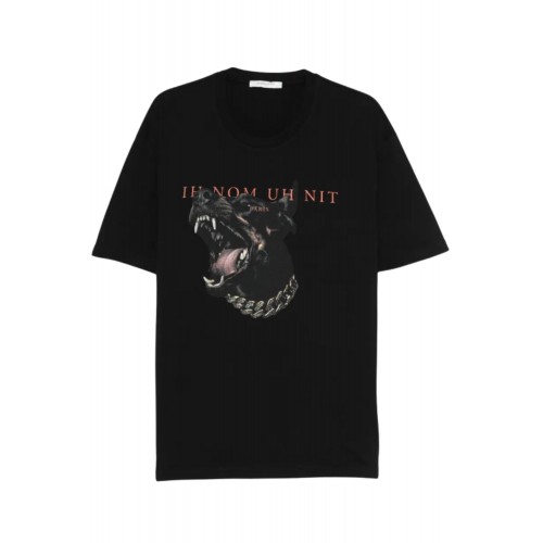 Tricou IH NOM UH NIT, Dog Print, Negru