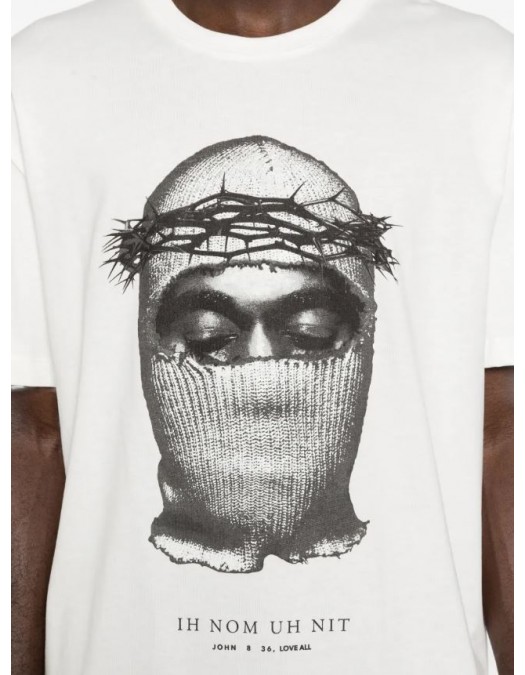 Tricou IH NOM UH NIT, Corona Mask T-shirt, Alb - NUS26275081